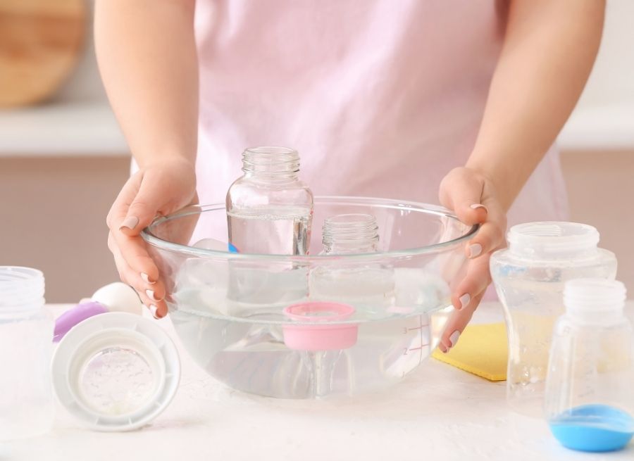 how to clean baby bottles and feeding equipment correctly